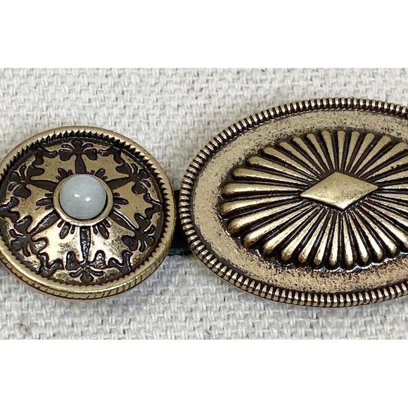 Free People Western Bohemian Leather Concho Bracelet - Picture 3 of 5